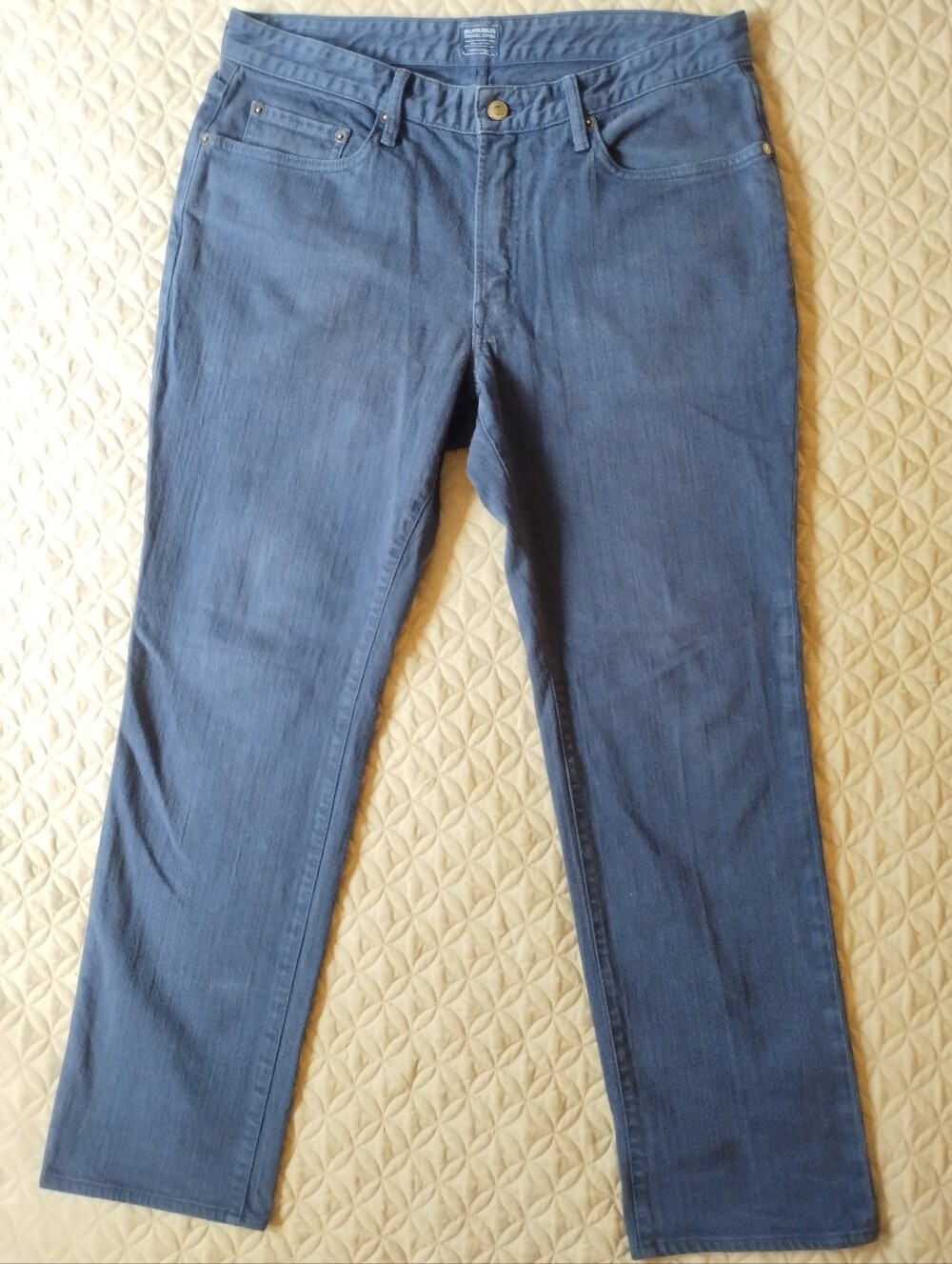 Bonobos Travel Jeans Men Navy Blue Stretch Denim Style 100357 Pant Made in USA